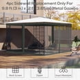 thumbnail image 4 of Outsunny 10' x 12' Gazebo Replacement Mosquito Netting, Dark Grey, 4 of 10