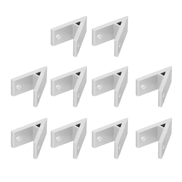 10-Pack Aluminum Alloy 45° Angle Corner Brackets - 2020/3030/4040 Industrial Profile Connectors, 60mm Length, High-Strength, Durable Heavy-Duty Fittings for Frame Construction & Fast Assembly