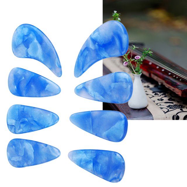 8Pcs Guzheng Finger Picks,Finger Picks And Thumb Picks For Guzheng Guitar, Banjos