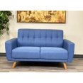 thumbnail image 1 of ViscoLogic MOCA Contemporary New Mid-Century Tufted Style Fabric Upholstered Modern Living Room Sofa, 1 of 5