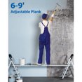 thumbnail image 4 of Planche en Aluminium, Plateforme de Travail Ajustable, Planche en Aluminium Capacité 440 Lb, Équipée d'Un Échafaudage Plateforme Antidérapant Accessoire d'Échelle (6-9 Pi), 4 of 9