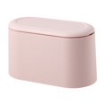 thumbnail image 4 of SHOWERORO 1Pcs Table Waste Bin Press Cover PP Recycling Pink for Desktop Organization, 4 of 8