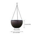 thumbnail image 2 of Window Boxes for Valentines Colorful for Indoor Clear Glass Vases for Centerpieces Orchid Pot Large Garden Containers for Outdoor Small Size Rattan Hanging Pot European, 2 of 3