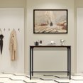 thumbnail image 4 of Gymax 48'' Rectangular Bar Table Kitchen Dining Table w/ Steel Frame & Adjustable Feet, 4 of 10