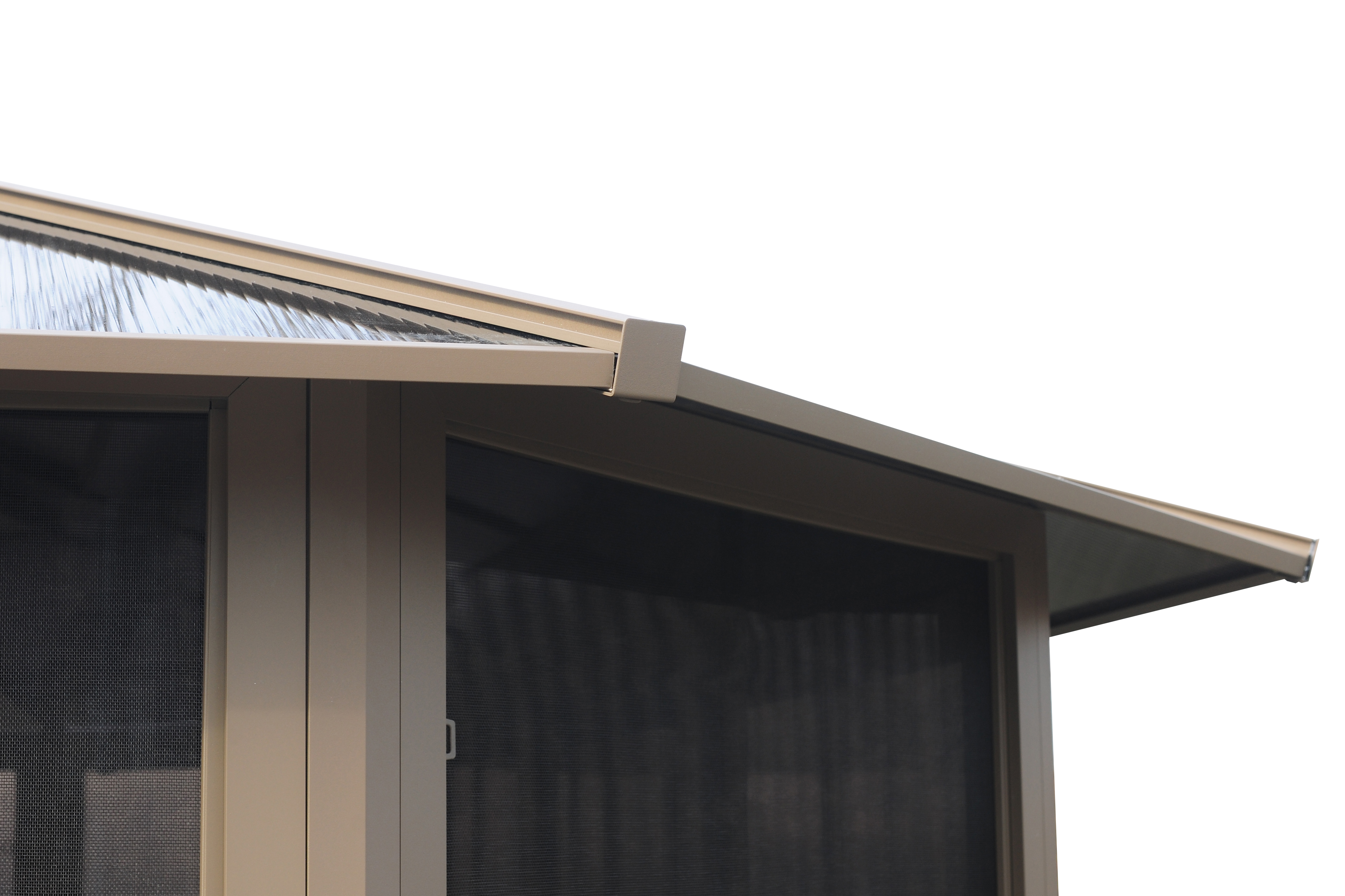Gazebo Penguin Florence Solarium 12 Pi x 15 Pi Toit De Polycarbonate En Sable