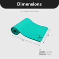 thumbnail image 3 of BalanceFrom GoCloud 71x24 Inches Extra Thick Yoga Mat 1-Inch High-Density Foam, Green, 3 of 10