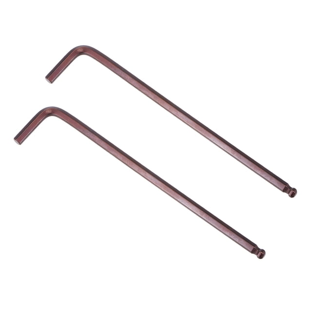 Unique Bargains Clé Hexagonale à Embout Boule 6 mm, Outil de Réparation en Acier S2 à Long Bras en L, Métrique, Lot de 2