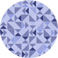 thumbnail image 1 of Ahgly Company Tapis d'Intérieur Lavables en Machine, Circulaires, Bleus Célestes de Transition, Ronds de 8 Pi, 1 of 7
