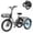 Grey, variant on Lilypelle Folding Electric Tricycle for Adults & Seniors,three 20*3in Fat Tires Ebike with 750W Motor & 48v 14.5Ah Battery,Cyan