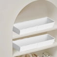 thumbnail image 4 of Telescopic Polypropylene Storage Box - Expandable Cabinet Organizer 18.5x3.93x2.95in for Kitchen Snacks/Cans, （White）, 4 of 6