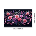 thumbnail image 3 of Floral Backdrop Banner Daisies Decoration for Wedding Party Supplies Event Background Photography Spring Summer Decor Celebration, 3 of 4