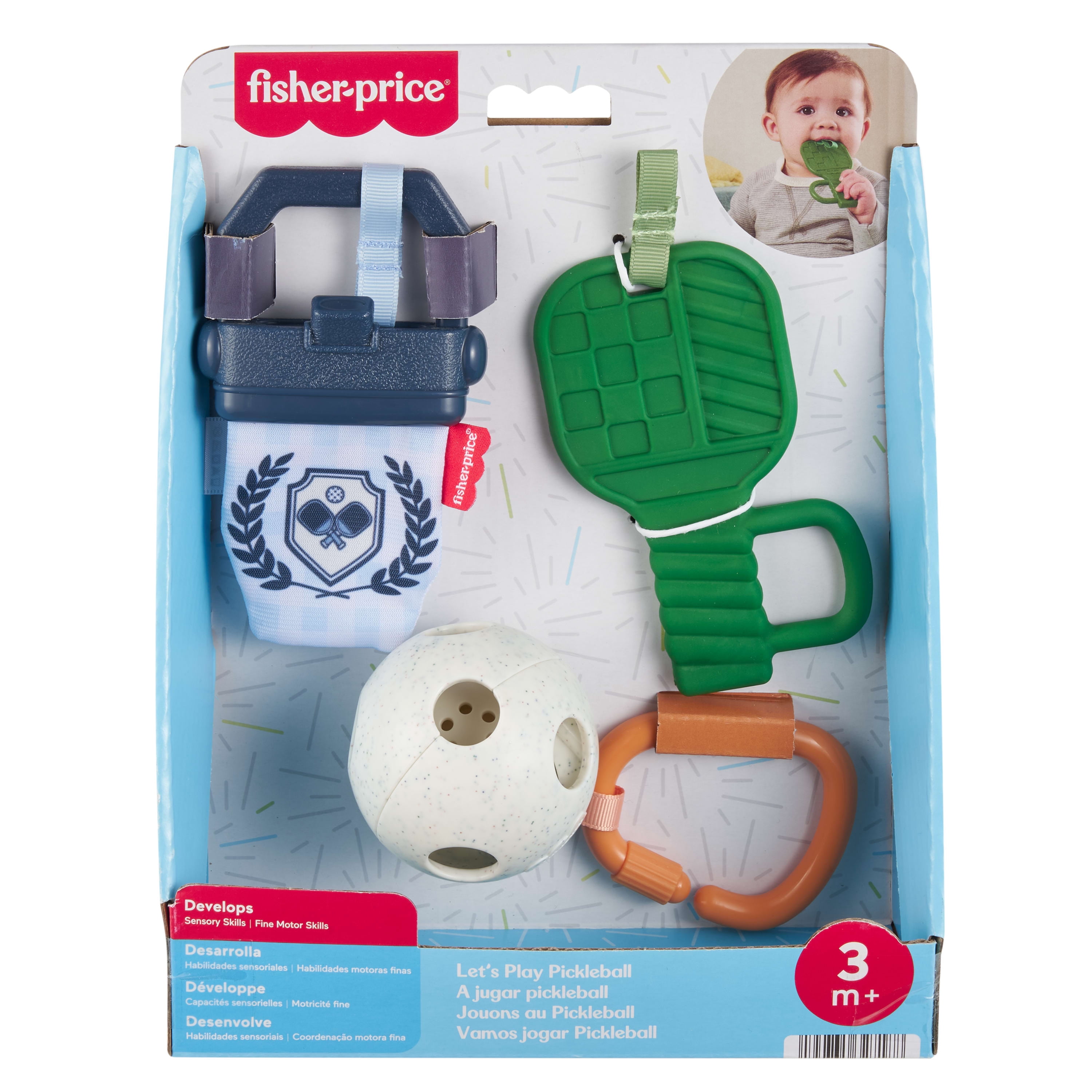 Fisher-Price – Moments Mini-Moi – Jouons au Pickleball, 3 jouets