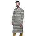 thumbnail image 4 of Atasi Kurta Imprimé pour Hommes Col Mandarin Popeline de Coton Kurta Chemise Décontractée, 4 of 7