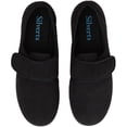 thumbnail image 2 of Silverts Men Soft Comfy Easy Closure Slippers, 12, Black, 2 of 2