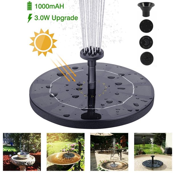 Solar Fountain Pump Free Standing Solar Birdbath Fountain Solar Powered Fountain Pumps Submersible Outdoor for B