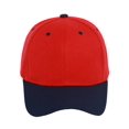 thumbnail image 2 of Two-Tone  Adjustable Baseball Cap, Red Navy, 2 of 2