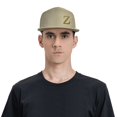 thumbnail image 4 of ZICANCN Alphabet Z Pattern Baseball Caps, Trucker Hats for Men And Women, Adjustable Breathable Flat Caps, Natural, 4 of 6