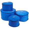 thumbnail image 1 of Hagerty Ensemble de Rangement pour Assiettes en Porcelaine, Lot de 4, Bleu, 1 of 2