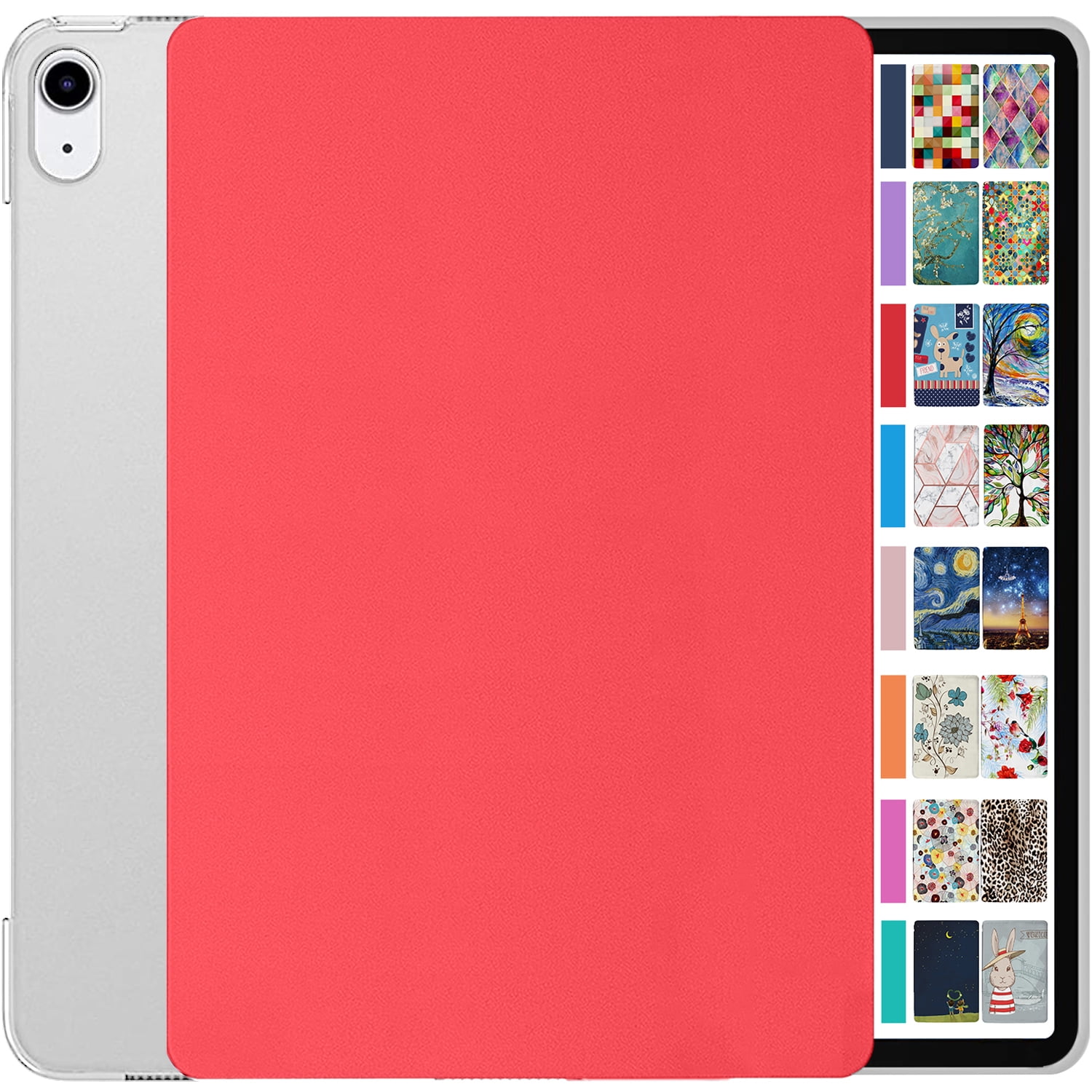 iPad 8.3 Inch Mini 6 Generation 2021 [ Mini 6th Gen ] A2567&nbsp;A2568 A2569 MK7M3LL/A MLWL3LL/A MK7R3LL/A MK7P3LL/A MK7T3LL/A Slim Hard Shell Protective Stand Cover - Red