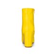 thumbnail image 4 of Unique Bargains Women's Pointed Toe Zip Chunky Heels Ankle Boots Yellow (Size 8), 4 of 7