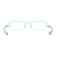 thumbnail image 2 of Adjustable Lens Angle Plastic Rectangular Reading Glasses Green +1.50, 2 of 4