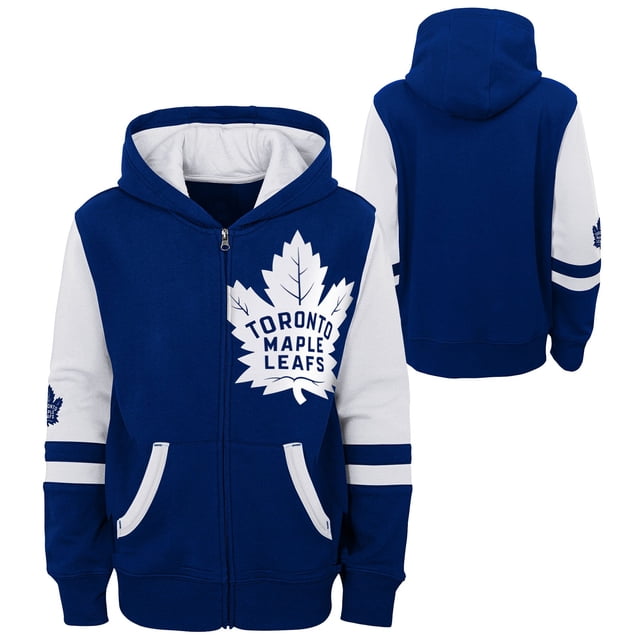 Chandail à Capuchon à Fermeture Éclair Intégrale pour Tout-Petit Maple Leafs de Toronto Faceoff - Taille 3T