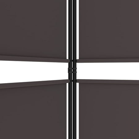 vidaXL Paravent 4 Panneaux Brun 200x200 cm Tissu