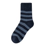 FhsagQ Socks Plus Size Socks for Men 3X Mid Leg Socks Heavy Towel Sole Socks Socks Striped Wool Socks Mens Socks Robe Socks for Men Plus Size Red Blue A