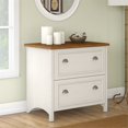 thumbnail image 2 of Bush Furniture Fairview 2 Drawer File Cabinet in Antique White, 2 of 6