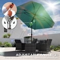 thumbnail image 4 of Outsunny 7.6FT Aluminum Patio Umbrella 8 Ribs Market Umbrella, Sky Blue, 4 of 10