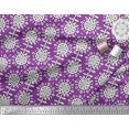 thumbnail image 3 of Soimoi Rayon Fabric Leaves & Floral Block Print Fabric by The Yard 42 Inch Wide, 3 of 3