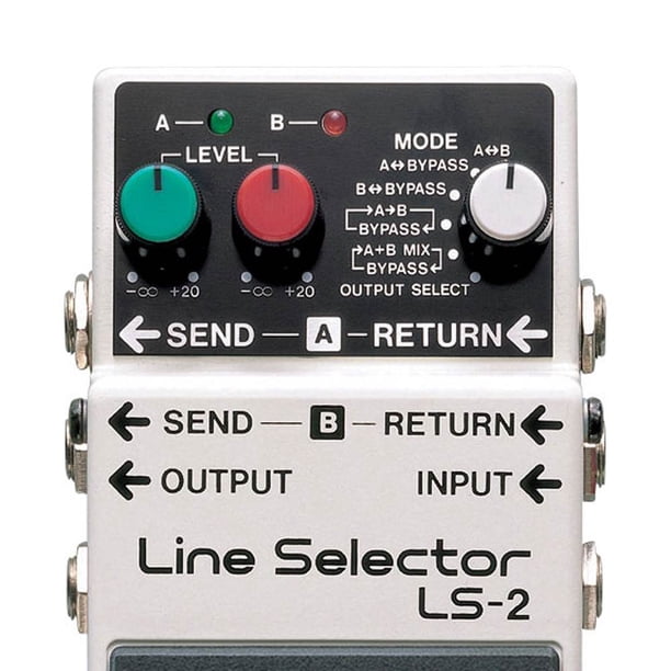 Boss LS 2 Line Selector Switch Battery Power Multi Effect Electric