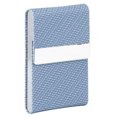 thumbnail image 2 of Business Card Case Business Card Holder Business Card Organizer Cigar Case Fashionable  Case PU Leather Business Card Storage Box Case Holder Organizer GiftsWeave Pattern Blue, 2 of 8