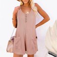 thumbnail image 4 of Yuyuzo Women's Sleeveless Romper, Solid Color, 4 of 7