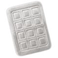 thumbnail image 1 of Clara Clark Bathroom Rugs, Velvet Memory Foam Bath Mat, Ultra Soft Non Slip and Absorbent - Waffled - Small - Silver, 1 of 6