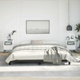 thumbnail image 1 of vidaXL Bed Frame Black 193x203 cm King Faux Leather, 1 of 7