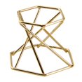 thumbnail image 2 of Chevalet Hexagonal Présentoir de Gemmes Décor Minéral Hexagone Doré, 2 of 8