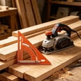 thumbnail image 4 of Focket Rafter Square Aluminum Alloy Antioxidant Triangle Ruler With Angle Positioning Rod Adjustable Framing Square Triangular Rafter Ruler Drawing Layout For Woodworking Angle Clamps 30 Table Saw, 4 of 4