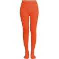 thumbnail image 2 of ORUYROP Women's Solid Colored Opaque Microfiber Footed Tights, 2 of 7