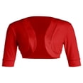 thumbnail image 1 of Cardigan Ouvert pour Femmes à Manches Courtes, Boléro Court en Coton, Chandails Courts, 1 of 6