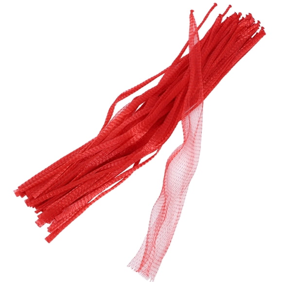 Raindrops 100Pcs Red Reusable Mesh Boiling Bags Ideal for Seafood Crawfish Clam Cooking