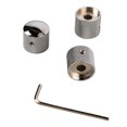 thumbnail image 1 of 3PCS Guitar Dual Stacked Knobs Dome Volume Tone Control Knobs Metal Knob Replacement For Electric Guitar Bass, 1 of 8