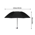 thumbnail image 3 of LSLJS Extra Large Umbrella Double Purpose Thickened Sunshade Umbrella Folding Umbrella, 3 of 6