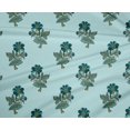 thumbnail image 4 of oneOone Polyester Lycra Fabric Leaves & Floral Block Printed Fabric 1 Yard 56 Inch Wide, 4 of 4