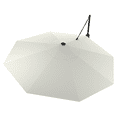 thumbnail image 4 of HOMETRENDS 11 ft. Round Offset Patio Umbrella with LED Lights & Base, Cream, 4 of 9