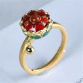 thumbnail image 4 of TopLLC Rings Thai Couple Male And Female Six-character Mantra Transfer Agate A ring, 4 of 4
