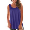 thumbnail image 2 of (Lot de 2) Kcodviy Hauts Décontractés d'Été Amples pour Femmes Coupe Ample Sans Manches Col Rond Camisole Hauts Actifs pour Femmes Débardeur Chemise Tunique Blouse 2 Hauts Cami, 2 of 7
