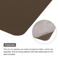 thumbnail image 4 of Uxcell 6 Pcs Pièces Thermocollantes Patchs de Réparation en Tissu pour Vêtements Brun, 4 of 6