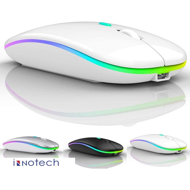 Souris Sans Fil Rechargeable Bluetooth pour MacBook pro MacBook Air Ordinateur Portable Mac Chromebook Windows Notebook MacBook HP PC DELL