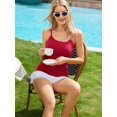 thumbnail image 4 of Charmo Débardeurs à Encolure Dégagée en Coton pour Femmes, Lot de 3, Bretelles Spaghetti Ajustables, sous-Maillots avec Soutien-Gorge Intégré, 4 of 7